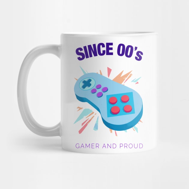 Since 2000s Gamer and Proud - Gamer gift - Retro Videogame by xaviervieira